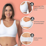 Comfort Wireless Shaper Bra Bright Silk Decoration Removable Pad Double Layer Seamless Bra Body Shaper Push Up Bras