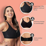 Comfort Wireless Shaper Bra Bright Silk Decoration Removable Pad Double Layer Seamless Bra Body Shaper Push Up Bras